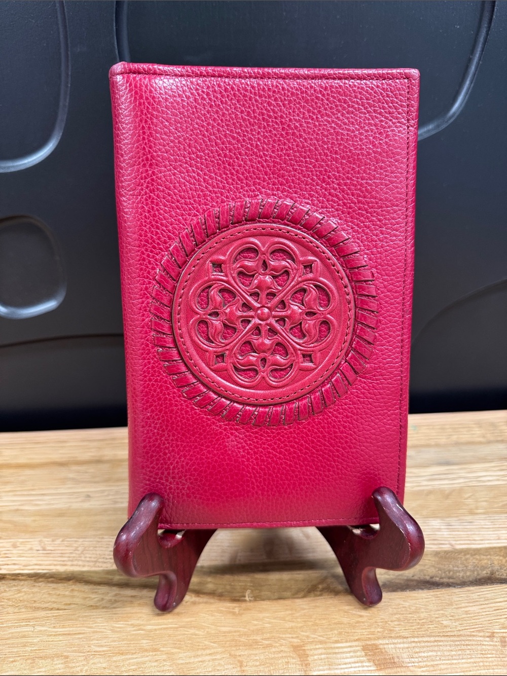 Brighton Red Ferrara Folio Leather Wallet